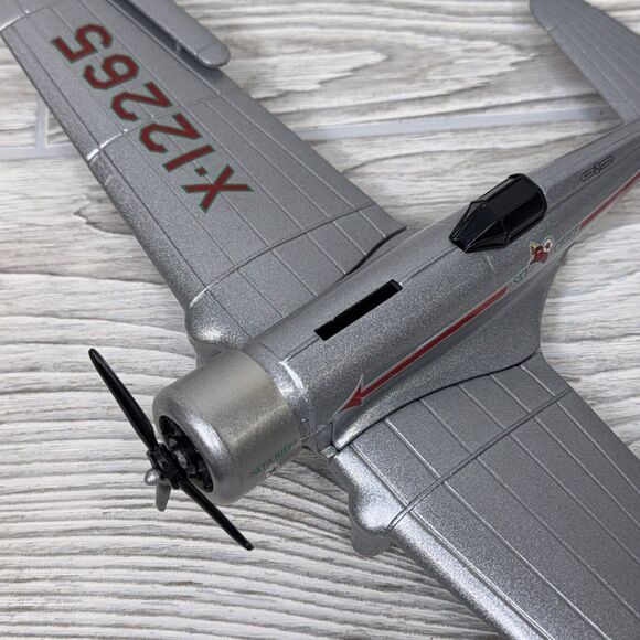Wings of Texaco 1932 Northrop Gamma DIE-CAST METAL BANK Silver 2nd in Series - Picture 11 of 15